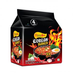 Doodles Instant Noodles Korean Ramen (62g x 4 Pk)